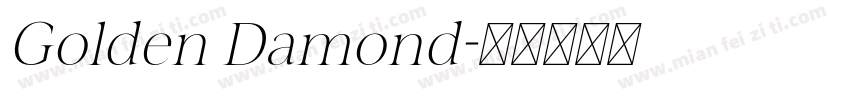 Golden Damond字体转换